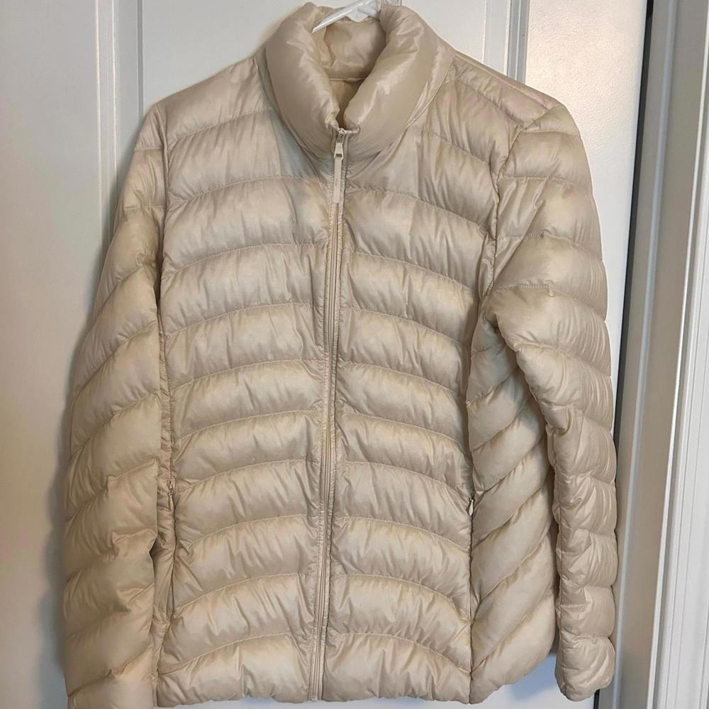 Uniqlo US Beige Women's Down Coat Size Large
